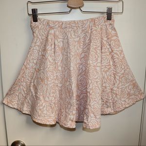 Rose print skirt